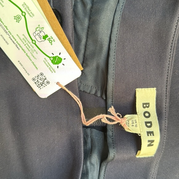 NEW Boden Buttoned Ponte Mini Skirt Navy 6 - Picture 10 of 11